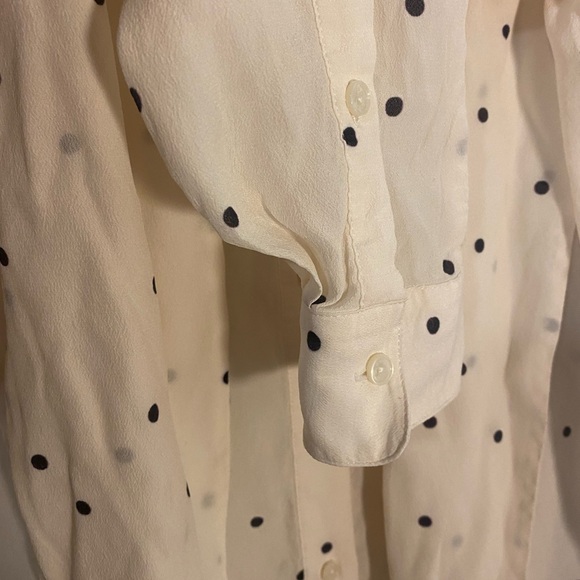 MIRTO Made in Spain Polk-A-Dot Blouse Size Medium 42 - Picture 5 of 5